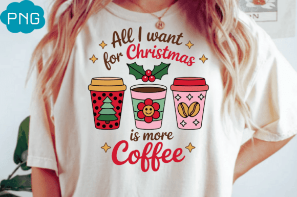 All I Want for Christmas is More Coffee – A Polished Illustration Asset for Content Creators