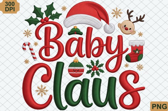 Baby Claus, Christmas PNG: A Festive Illustration for Creative Content