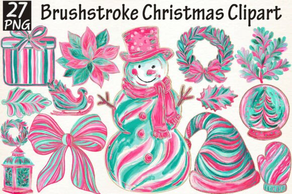 Brushstroke Christmas Clipart Bundle: A Practical Review for Digital Sellers