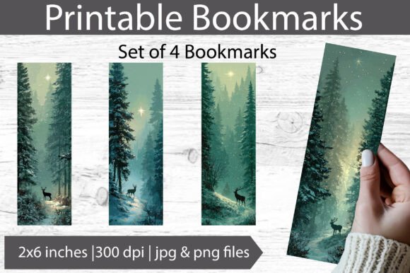 Christmas Bookmark Illustration: A Festive Graphic Design Asset for Seasonal Projects