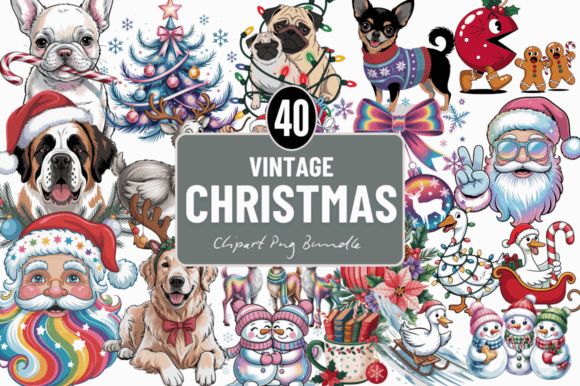 Christmas Clipart PNG Bundle: A Versatile Illustrations Set for Content Creators