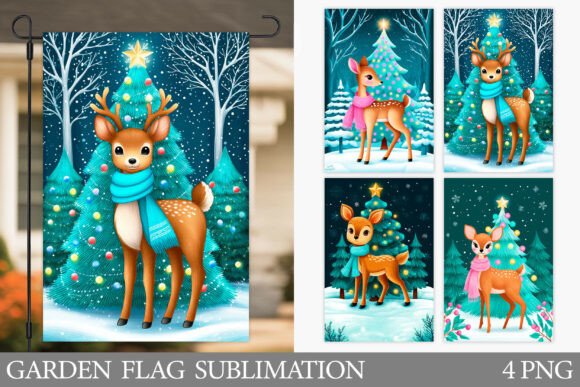 Christmas Deer Garden Flag Sublimation Review for Real Projects