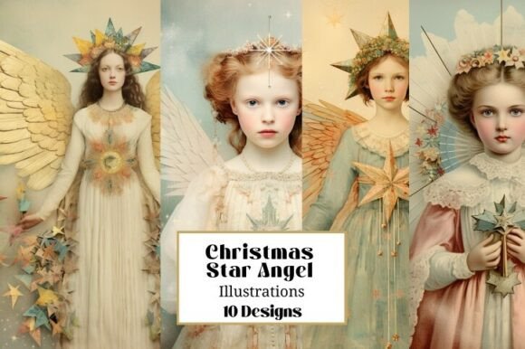 Christmas Star Angel Illustrations Set 1 Review
