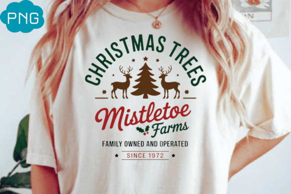 Christmas Trees Farms Sign Png Design: A Festive Graphic Asset for Local Branding