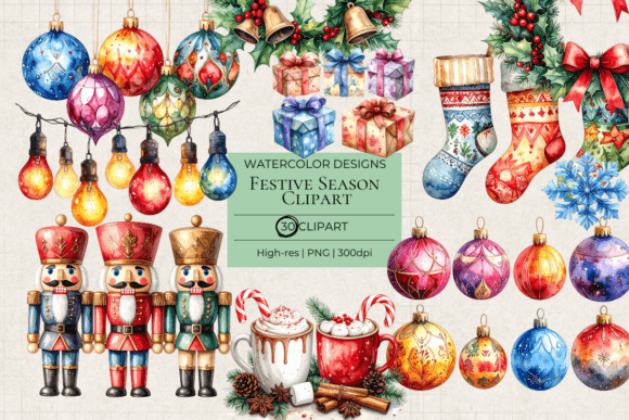 Festive Season Watercolor Christmas Pack: A Designer’s Review for Local Business Branding and Illustrations
