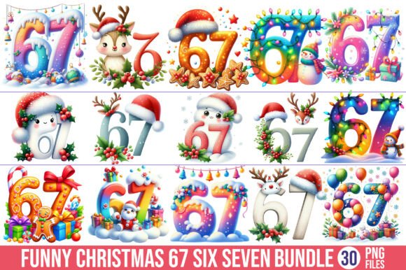 Funny Christmas 67 Six Seven Clipart Review