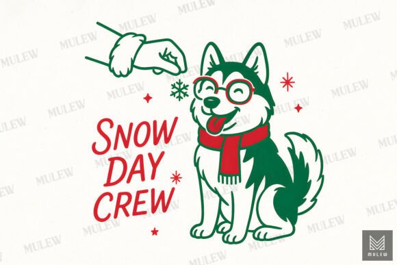 Funny Christmas Husky Dog Sublimation Illustrations Review
