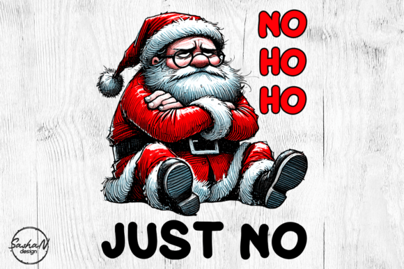 Grumpy Santa, Sarcastic Christmas Png Illustrations Review