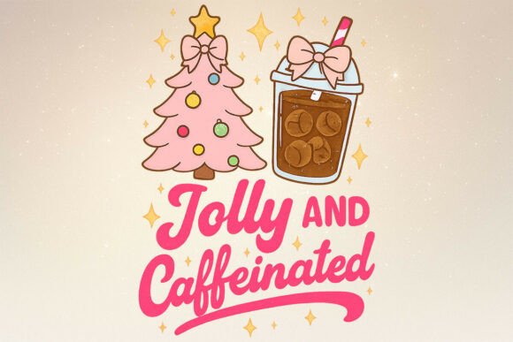 Jolly Caffeinated Christmas Coffee PNG: A Seller’s Review for Illustrations
