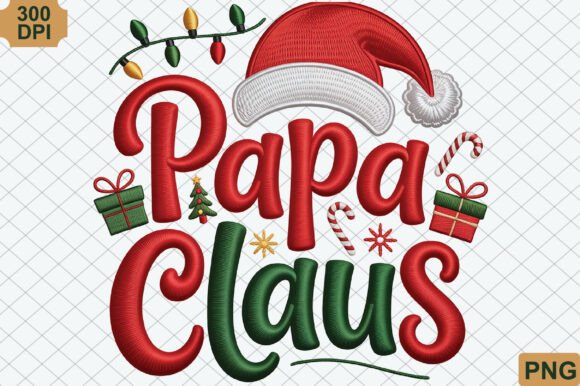 Papa Claus, Christmas PNG: A Festive Graphic Design Asset for Creative Projects
