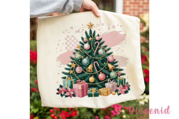 Pink Christmas Tree Sublimation Design: A Versatile Illustration for Content Creators