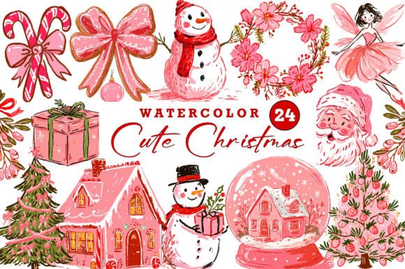 Pink Cute Christmas Clipart Embroidery Review