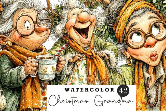 Retro Christmas Grandma Clipart: A Crafter’s Review