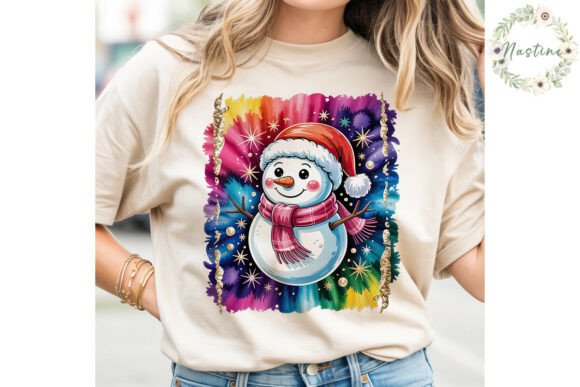Vibrant Snowman Christmas PNG Clipart for Illustrations