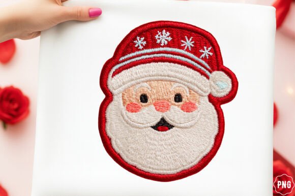 Yarn Crochet Christmas Png Santa for Illustrations and Digital Selling